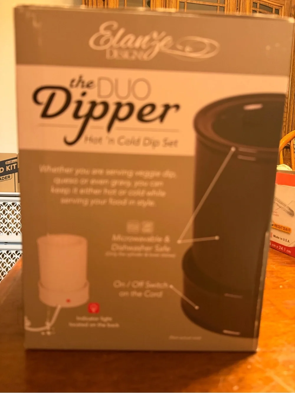 Elanze Designs The Duo Dipper Melt & Dip Set in Black